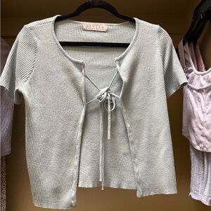 Stella Laguna Beach blue Ribbed Crop Top